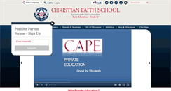 Desktop Screenshot of christianfaithschool.com