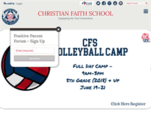 Tablet Screenshot of christianfaithschool.com